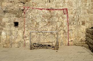 Soccer net in Dubrovnik
