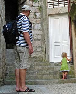 Toddler in Dubrovnik