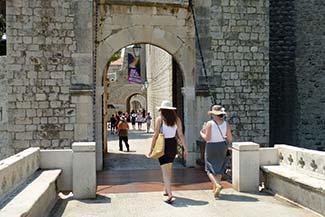 Gate to Old Harbor in Dubrovnik