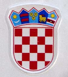 Croatian license plate coat of arms