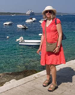 Cheryl Imboden in Hvar, Croatia