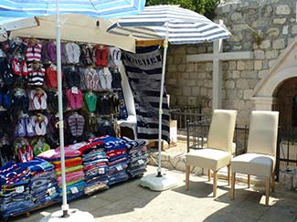 Souvenir stall in Hvar