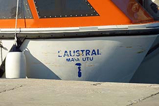 L'AUSTRAL tender's hull