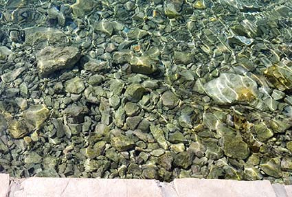 Clear water in Pomena, Mljet