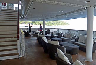 Seating area on L'Austral Deck 3