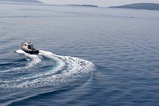 Pilot boat in Trogir, Croatia