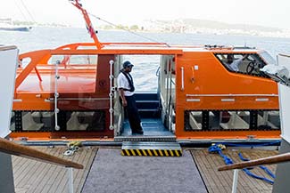 Marina on L'AUSTRAL with tender