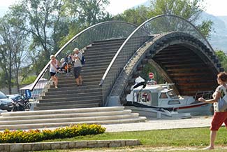 Trogir's Park Forlin and bridge