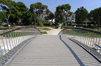 Trogir footbridge and Park Forlin