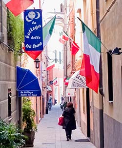 Pedestrian street in Savona