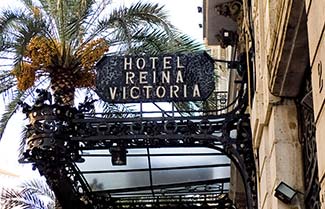 Hotel Reina Victoria marquee, Valencia