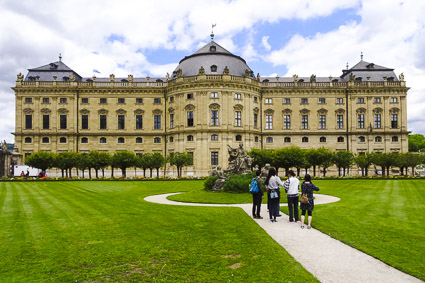 Würzburg Residence from palace gardens