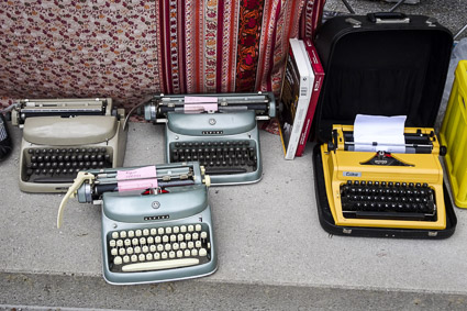 Typewriters at Flohmarkt Koblenz
