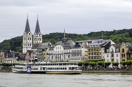 Boppard and KD Rhine Line sightseeing boat