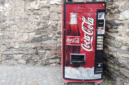 Coke machine at Burg Landshut, Bernkastel