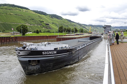 Barge on Moselle River