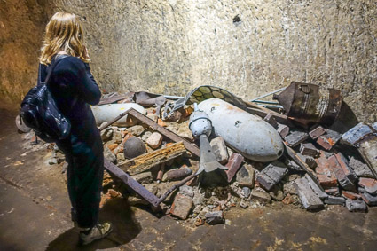 Bomb in Historic Art Bunkers, Nuremberg