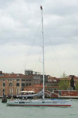 Sailboat on Giudecca Canal