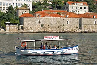 Dubrovnik glass-bottomed boat