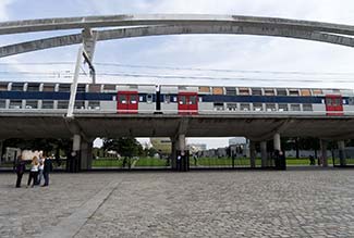 Paris RER Line C near Javel station