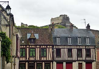 Half-timbered houses in Les Andelys