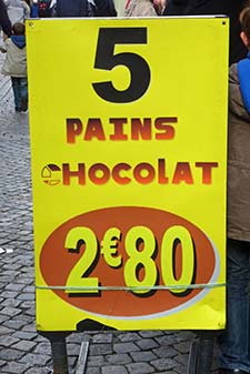 Bakery sign in Rouen