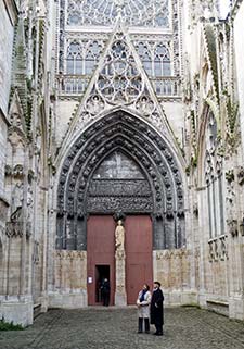 Entrance of Rouen Cathedral