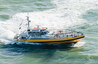 Port of Rotterdam harbor boat