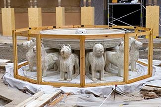 Palace of the Lions restoration work
