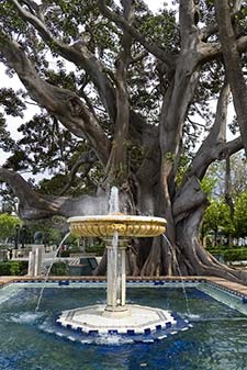 Fountain in Cadiz park