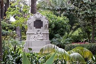 Monument in Parque Genoves, Cadiz