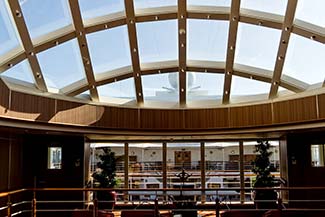 Atrium skylight on Deck 10