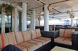 Panorama Lounge on Silver Spirit - outdoor seating