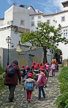 Schoolchildren in Lisbon
