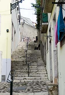 Stairs in Lisbon's Alfama district