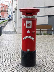 Pillar box in Lisbon