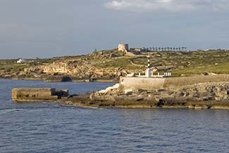 Porrt Mahon harbor entrance