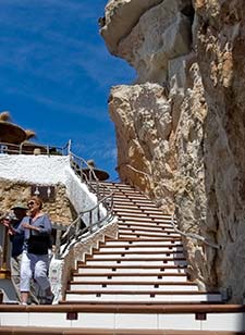Staircase at Cova d'en Xoroi