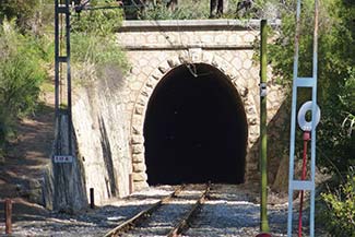 Train tunnel on Ferrocaril de Sóller