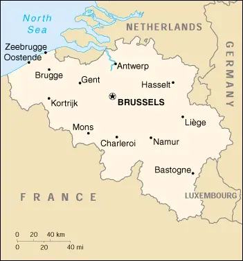 More maps: World Atlas: Belgium From Matt Rosenberg's Geography, 