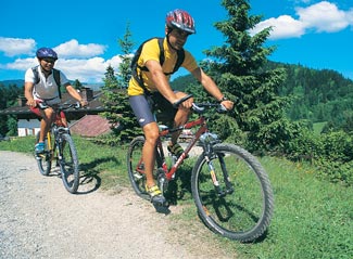 Mountain bikers photo