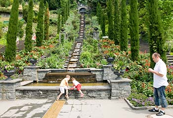 Italian Water and Flower Staircase, Mainau, Germany