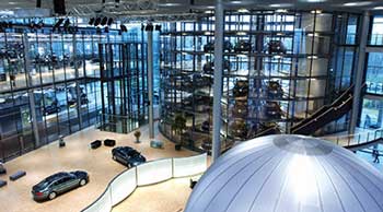 VW Transparent Factory lobby