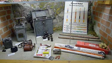 Explosives in Freiberg mine
