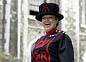 Moira Cameron, first female Yeoman Warder (Beefeater) at Tower of London