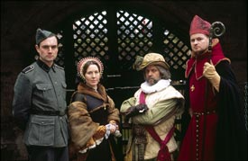 Actors portraying prisoners at Tower of London