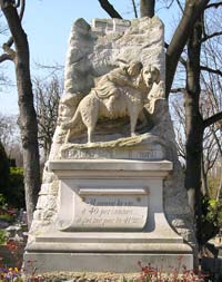 Barry St. Bernard monument at Cimetire des Chiens