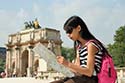 summer tourist in Paris