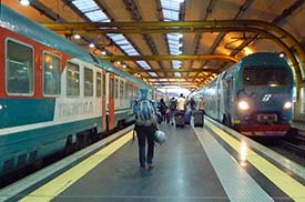 Leonardo Express and regional commuter train