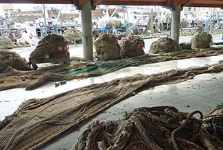 Civitavecchia fishing nets
